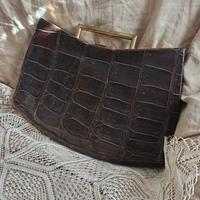 Borsa Vintage vero Coccodrillo