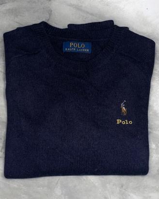 Polo Ralph Lauren Maglione Blu Navy Girocollo