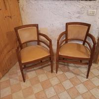 Poltroncine a pozzo stile art decò