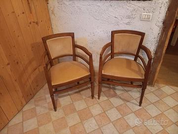 Poltroncine a pozzo stile art decò