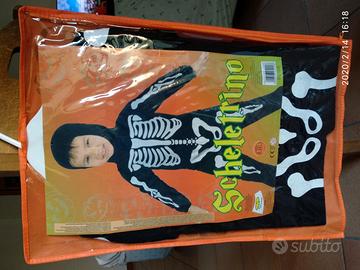 Vestito da carnevale da scheletrino