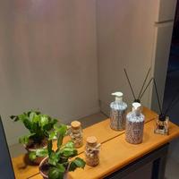Specchio bagno con faretti e presa