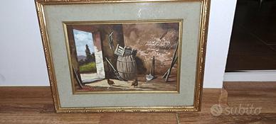 Dipinto a olio su tela Tommasi (1976)