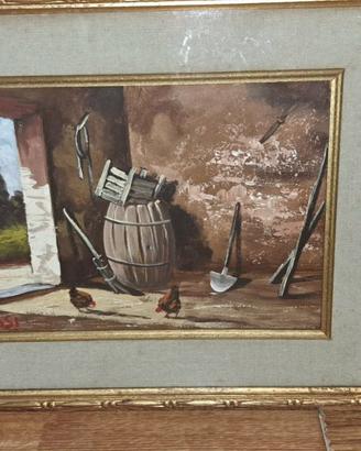 Dipinto a olio su tela Tommasi (1976)