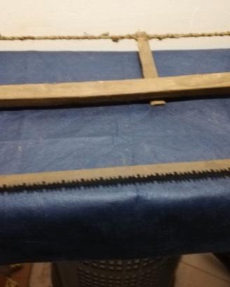 SEGA DA FALEGNAME ANTICA TELAIO AD ARCO IN LEGNO