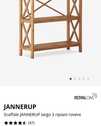 Libreria scaffale in rovere