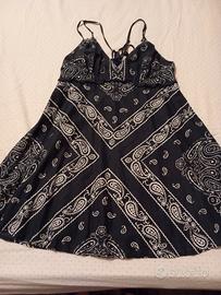 Abito blu con fantasie taglia S