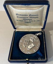 medaglia commemorativa in argento