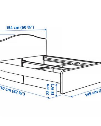 Letto matrimoniale IKEA + materasso