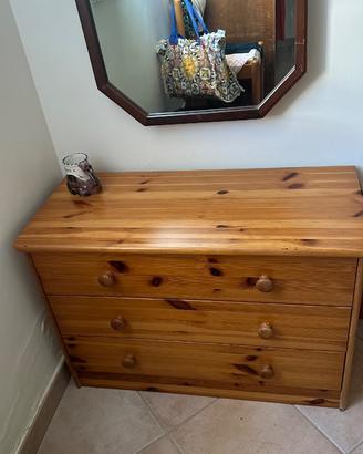 Cassettiera piccola legno