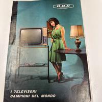 Depliant televisori vintage GBC ANNI 60