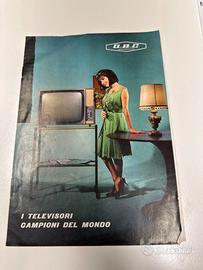 Depliant televisori vintage GBC ANNI 60