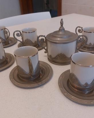 Servizio da caffè (6 tazzine e zuccheriera)