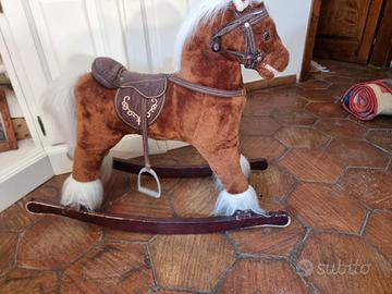 Cavalluccio a dondolo anni 40,da collezione.