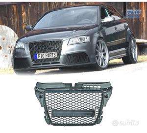 GRIGLIA AUDI A3 8P 8PA LOOK RS3 NERO 08-12