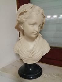 Mezzobusto in resina e polvere di marmo 