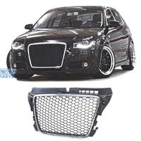 GRIGLIA AUDI A3 8P 08-12 LOOK RS3 NERO CROMATO