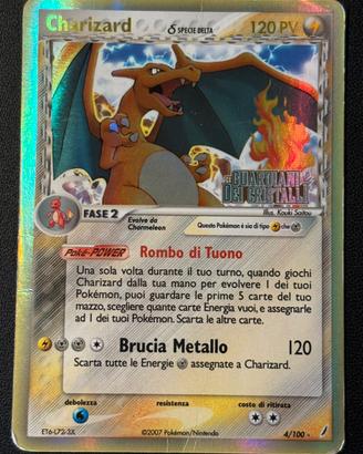 charizard guardiani dei cristalli stamped