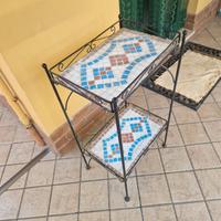 Mobiletto ferro battuto