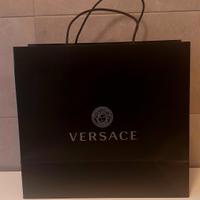 BUSTA GRANDE SACCHETTO SHOPPING BAG VERSACE NERA