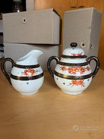 Set teiera e lattiera vintage giapponese