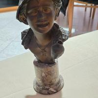 Scugnizzo Acquaiolo NAPOLI bronzo Mezzo Busto Fanc