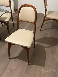 6 sedie anni 50 restaurate di Vittorio Dassi