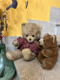 coppia Teddy Bear anni 80 cottage style