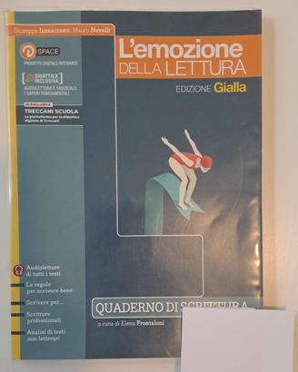 EMOZIONE DELLA LETTURA ED. GIALLA QUADERNO SCRITTU