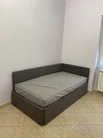 Letto singolo 100 cm con secondo letto estraibile