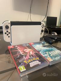 Nintendo switch oled 64 gb+2 giochi