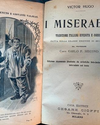 Libro antico I miserabili