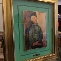 Modigliani Ritratto di fanciullo oro limitato cert