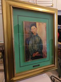 Modigliani Ritratto di fanciullo oro limitato cert