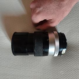 obiettivo Nikkor 135 mm vintage 