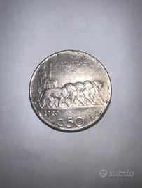Moneta 50 centesimi 1920
