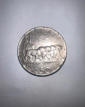 Moneta 50 centesimi 1920
