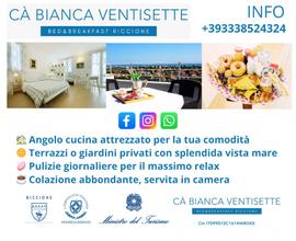 B&b cabiancaventisette riccione