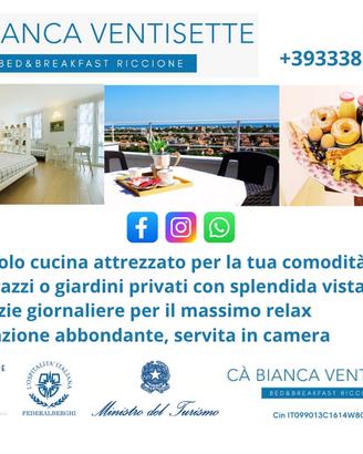 B&b cabiancaventisette riccione