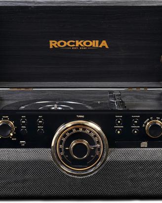 Giradischi retrò Rockola con Bluetooth CD USB radi