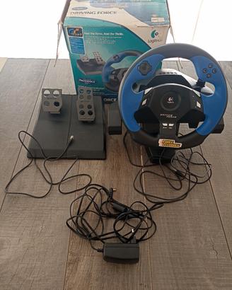 Volante Logitech per PS2 con pedalina