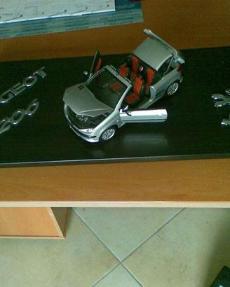 Mensola espositiva Peugeot 206 1/18 cabrio_VINTAGE