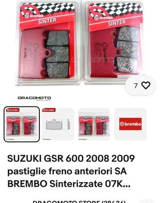 Pastiglie Brembo SA Suzuki gsr 