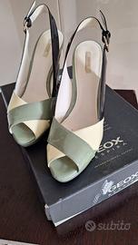 Sandalo pelle donna Geox Tacco 10 - Taglia 38