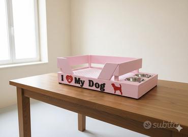 cuccia con portaciotole 