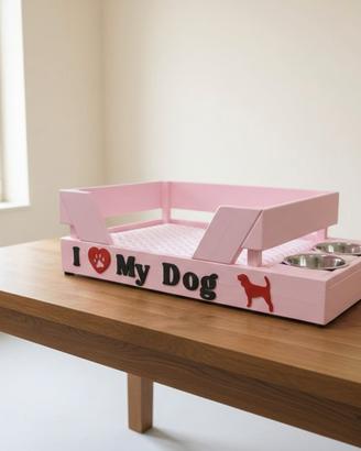 cuccia con portaciotole 