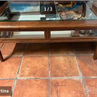 Tavolo  in legno e Cristallo Salotto