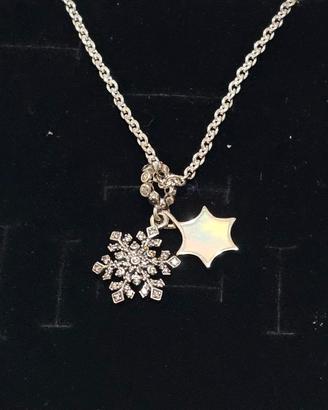 Pandora Icons collana+charm fiocco di neve