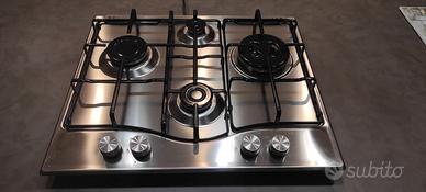 Piano cottura a gas 4 fuochi Hotpoint