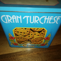 Scatola in latta gran turchese